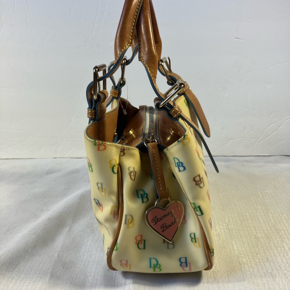 Dooney & Bourke Cream Satchel with Gold Hardware - Picture 5 of 11